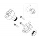 W8002878  -  Front Hub and Spindle (Uni-Pack Bearing, Mounting Bolts, Hub Nut) (JM3 Brake Code)