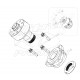 W8002878  -  Front Hub and Spindle (Uni-Pack Bearing, Mounting Bolts, Hub Nut) (JM3 Brake Code)