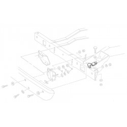 15597970  -  Bracket - Front Bumper Impact Bar, Outer