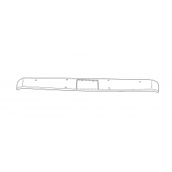 15654204  -  Grey Front Bumper (Extra Wide - 92" Width)