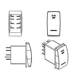 W0009650  -  Switch Asm - Overdrive (6 Speed Allison)