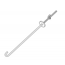 W8001546  -  Bat Hold Down J U-bolt 1 1in