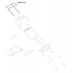 W8002402 - Brake Pad Slide Pin Kit for 2 Calipers (68mm Brembo)