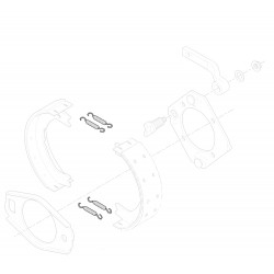 W8005065  -  Kit - Springs, Park Brake Shoe Return