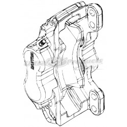 W8006365 - Quadraulic 70mm Piston Caliper Asm, LH Rear or RH Front
