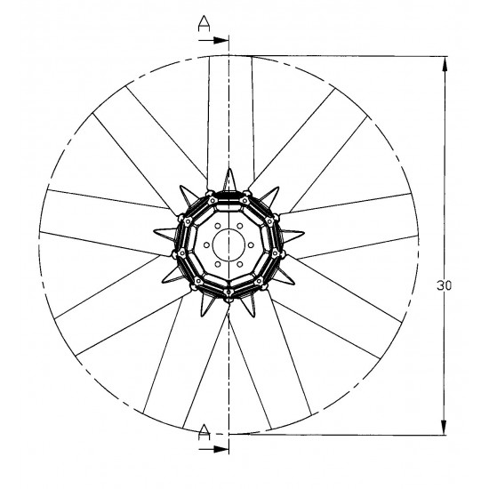 W0003035 - Fan - 30" Blower W0003035 - Fan - 30" Blower