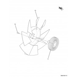 W0007657 - Workhorse Fan Blade Asm (with Clutch)
