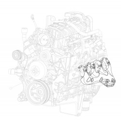 W8802390  -  Manifold Asm - Exhaust Left Hand 