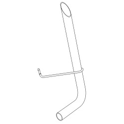 W0009849  -  Pipe Asm- Exhaust Tail LH