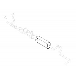 W0012317  -  Muffler Asm - Exhaust (No Hangers)