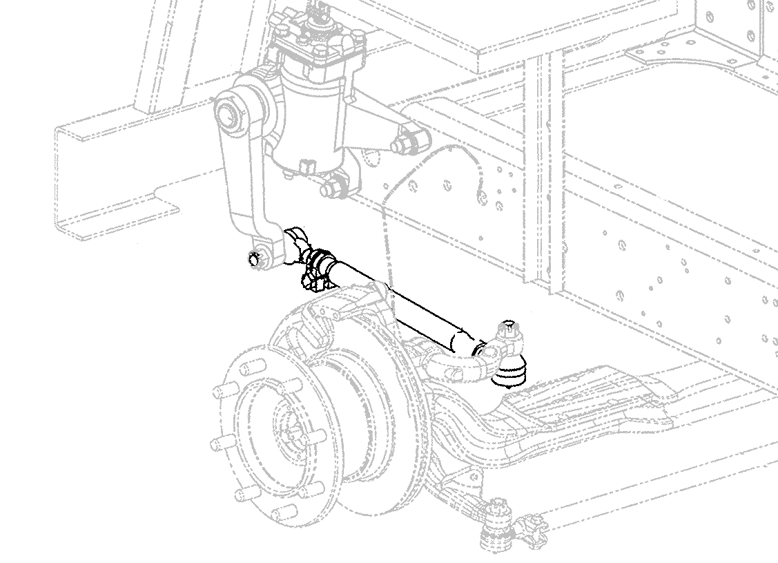 UTW449DL - Workhorse W-Series Steering Drag Link (Replaces