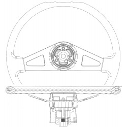 W0007801  -  Upgraded Steering Wheel, 18"