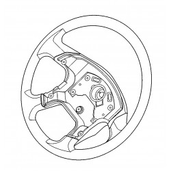 W0009400  -  Wheel Asm - Steering (Molded - 18")