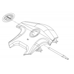W0009401  -  Pad & Contact Asm - Horn Steering Wheel