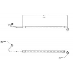 W0011400  -  Hose Asm - Power Steering Gear Inlet (Booster To Steering Gear)