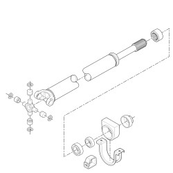 W0012802  -  Shaft Asm - Front Prop Slip (SPL 070) (1260M)