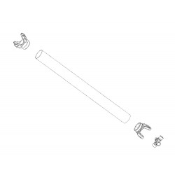 W0009768  -  Shaft Asm - Prop Rear (SPL100 Yoke, 4" Tube)