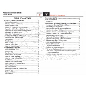 2007-2008 Workhorse R26 UFO Steering Service Manual Download