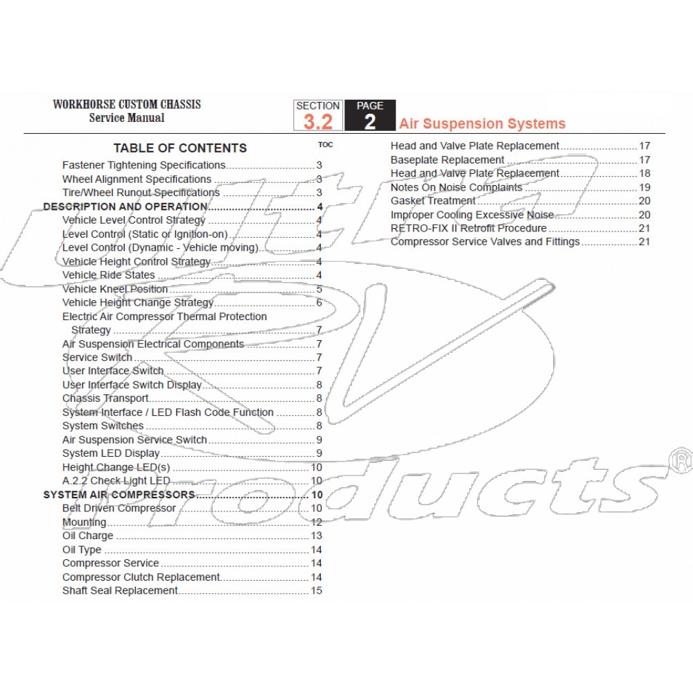 2005-2007 Workhorse LF72 Air Suspension Service Manual Download