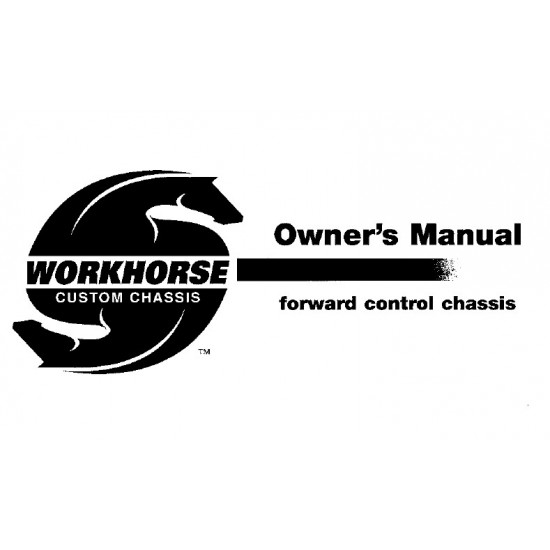 1999-2000 Workhorse W and P Series Owners Manual Download