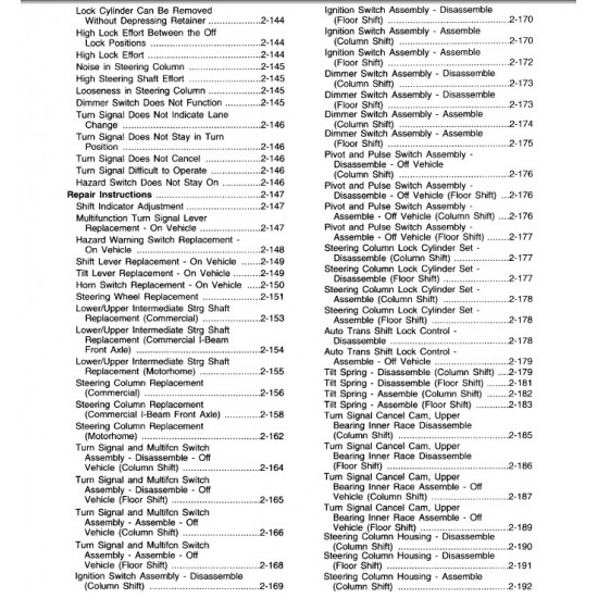 1999-2003 Workhorse Steering Service Manual Download