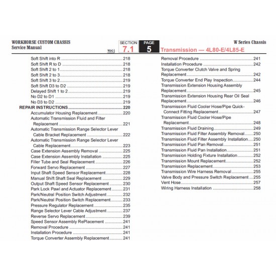 2007-2009 Workhorse W-Series Hydra-Matic (4L80-E & 4L85-E) Transmission Service Manual Download 2007-2009 Workhorse W-Series Hydra-Matic (4L80-E & 4L85-E) Transmission Service Manual Download