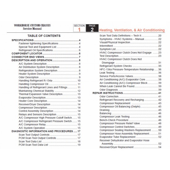 2007-2008 Workhorse R26 UFO HVAC Service Manual Download 2007-2008 Workhorse R26 UFO HVAC Service Manual Download