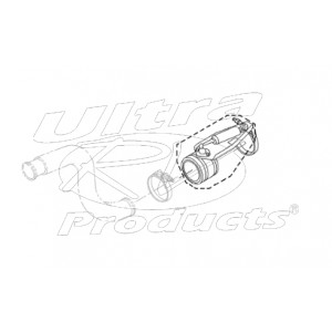 C20389 - PacBrake Factory Freightliner Replacement Exhaust Brake Cummins 8.3L ISC 3.5"