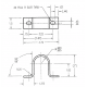 B140 - 2" Id - 3 1/4" Center To Center Width Anti Sway Bar Bracket B140 - 2" Id - 3 1/4" Center To Center Width Anti Sway Bar Bracket