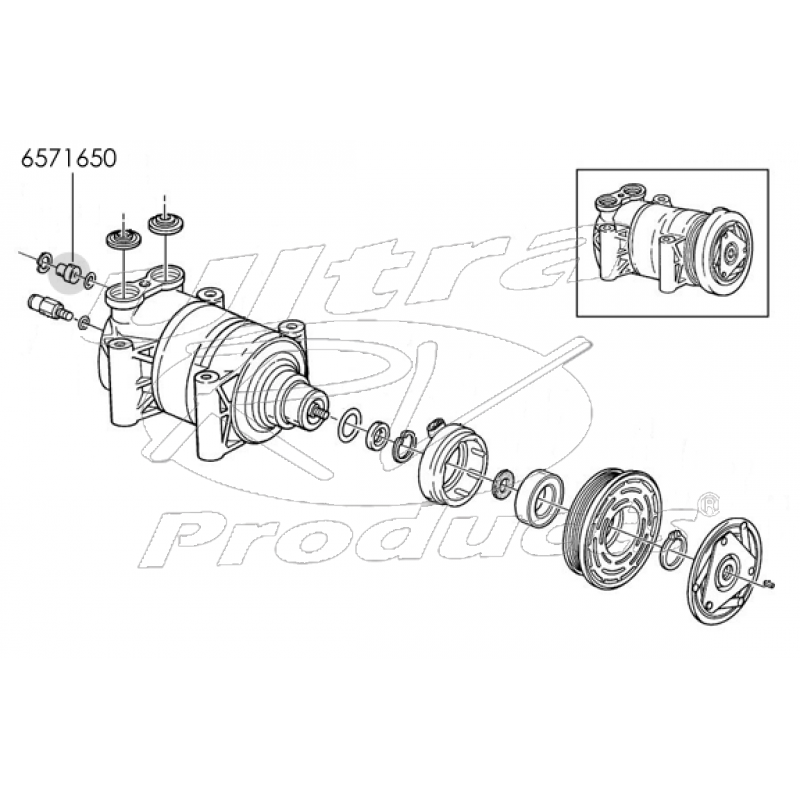 6571650 A C Compressor High Pressure Cut Off Switch Workhorse Parts