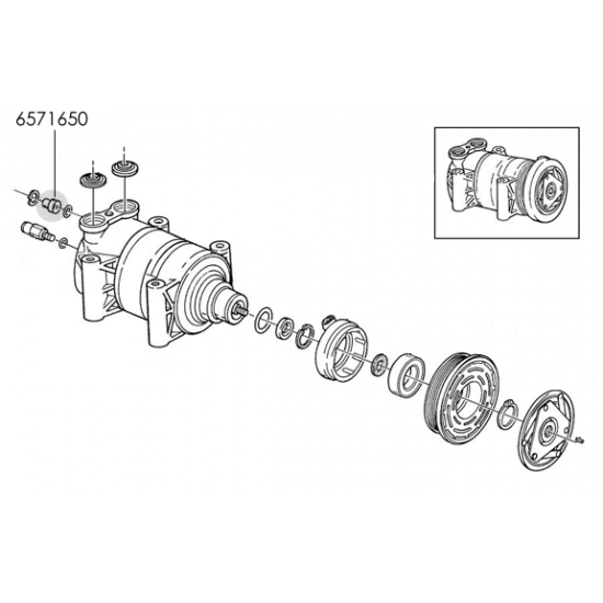 6571650 - A/c Compressor High Pressure Cut-off Switch 6571650 - A/c Compressor High Pressure Cut-off Switch