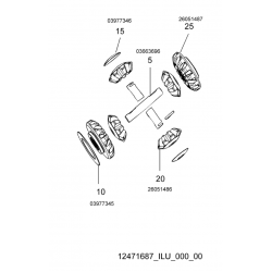 12471687  -  Gear Kit-diff Si & Pinio  