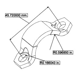 14046907  -  Rear Driveline U-joint Strap