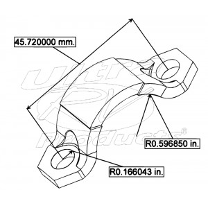 14046907  -  Rear Driveline U-joint Strap