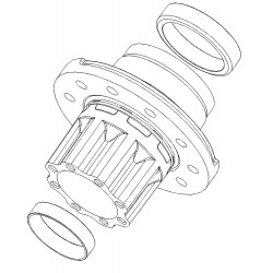 15704965 - Rear Wheel Hub Asm W/ Races