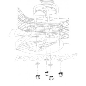 W0000435  -  Leaf Spring U-Bolt Nut