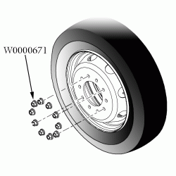 W0000671 - W-series Lug Nut