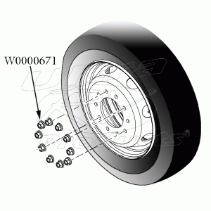 W0000671 - W-series Lug Nut