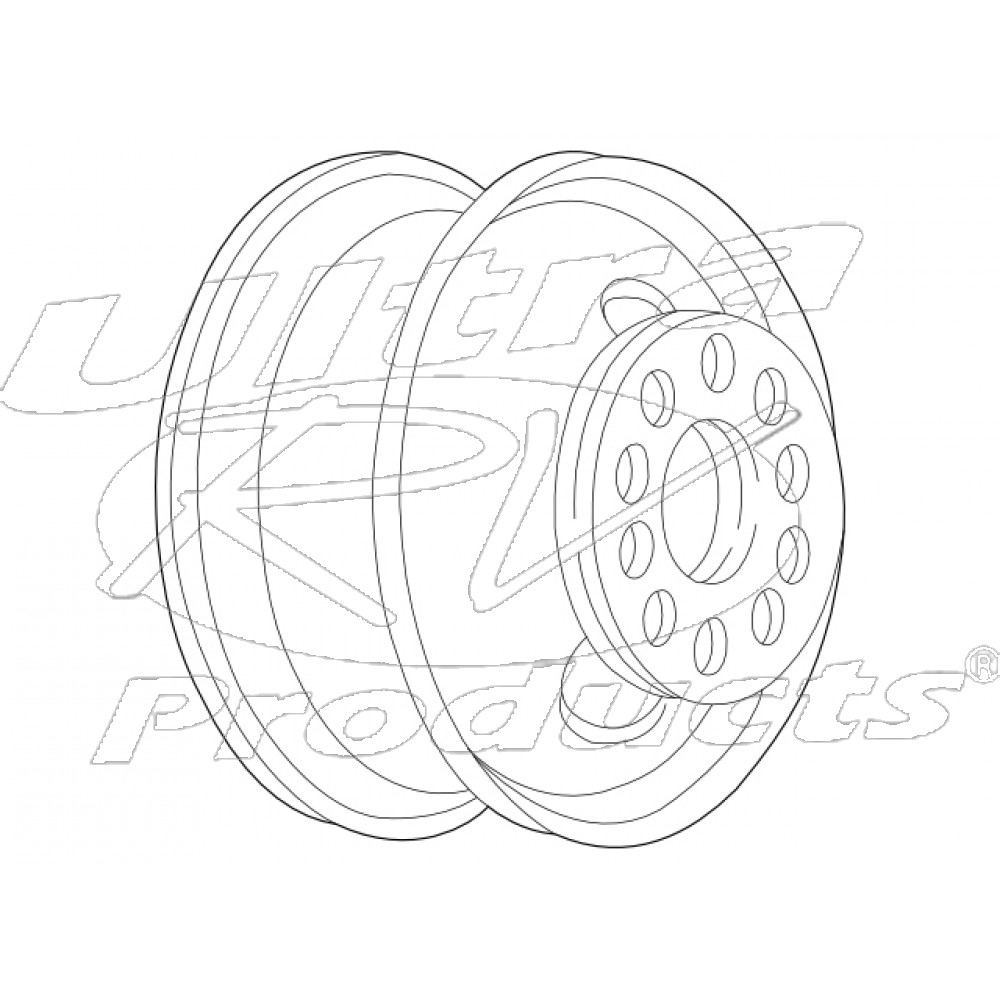 W0002399  -  Wheel Asm - Wheel Asm - 19.5x6, Offset 5.0, 10-hole White (JF9 - Dual Rear Wheels)