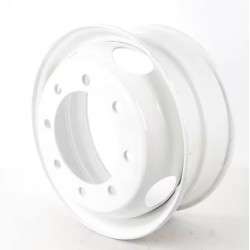 W0012188  -  Wheel Asm - 19.5x6.75rw Offset 5.5 8 Hole (White)