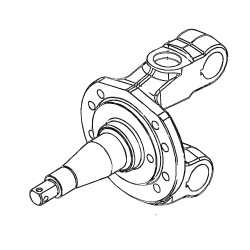 W8000019  -  Knuckle Asm - Steering, Left Hand 