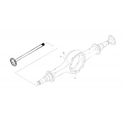 W8000116  -  Shaft Rear Axle