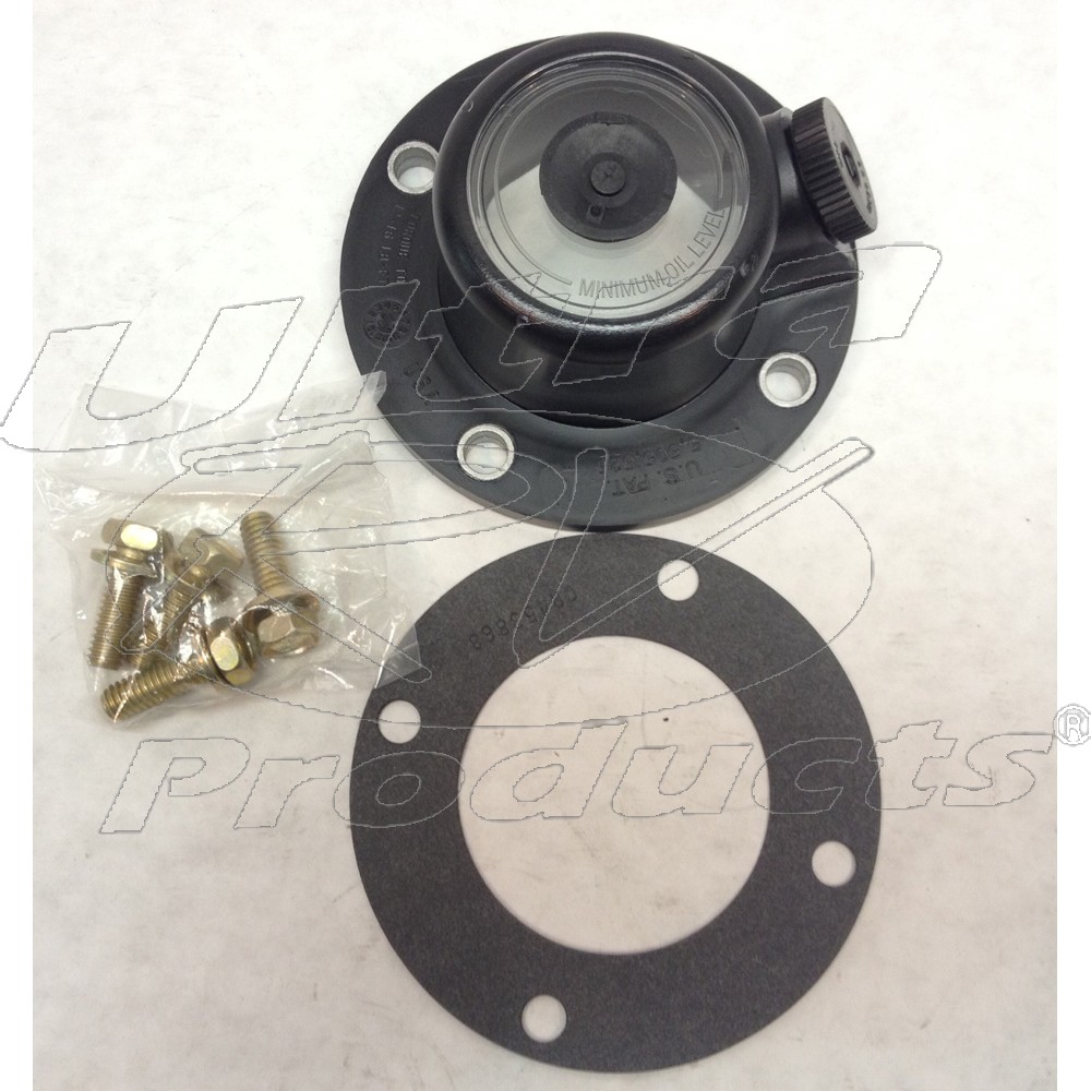 W8000124 - Front Axle Hub Cap Asm (Includes Center Plug, Gasket & Mounting Screws)