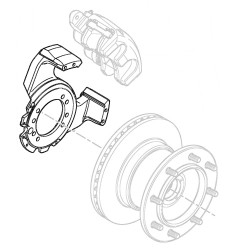 W8000370  -  Torque Plate - Brake Caliper Mount ZOH-T,  LH 