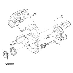 W8000637-B - Front Wheel Inner Bearing (Bearing Cone Only - Race Sold Separately)