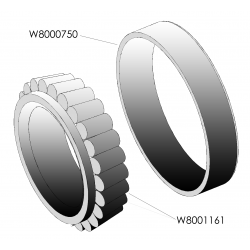 W8001161-B - W24 Rear Hub Inner Bearing