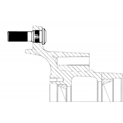W8002187  -  Wheel Stud - M22 X 1.5 2.9 In Long