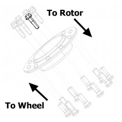 W8003063  -  Hub to Rotor Capscrew - 9/16-18 Flanged