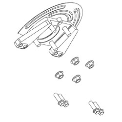 W8003685  -  Kit - Caliper Anchor Plate Sub Asm (with Fasteners)