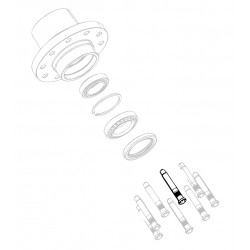 W8003757  -  Rear Wheel Stud - Dual Rear Wheels (JM3)